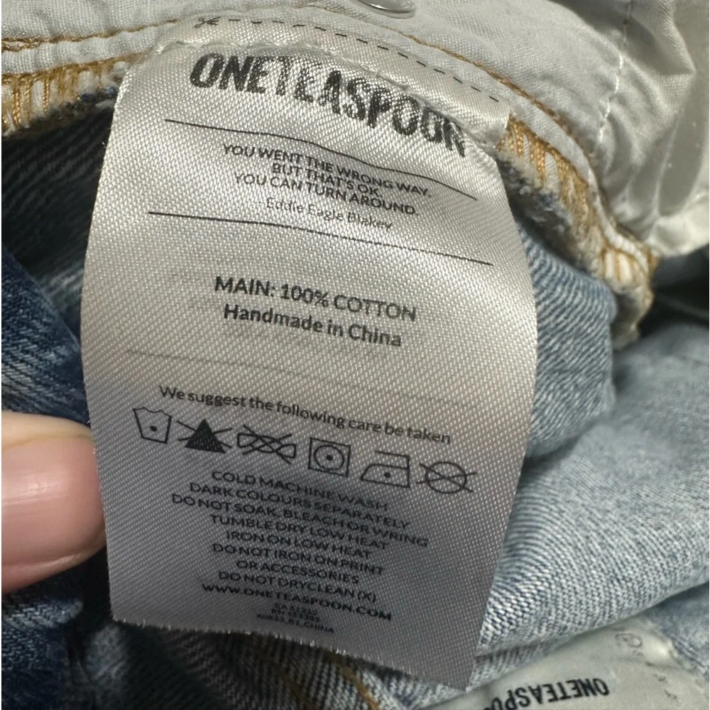 Women’s One Teaspoon Cutoff Trucker Shorts Size 28 - Picture 7 of 12